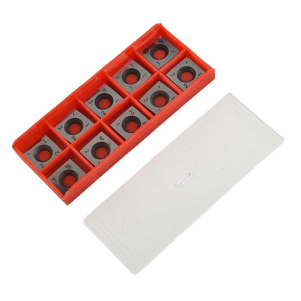10 Pcs/box 15x15x2.5mm-R150-4R0.5 Square Carbide Cutter Inserts Replacement