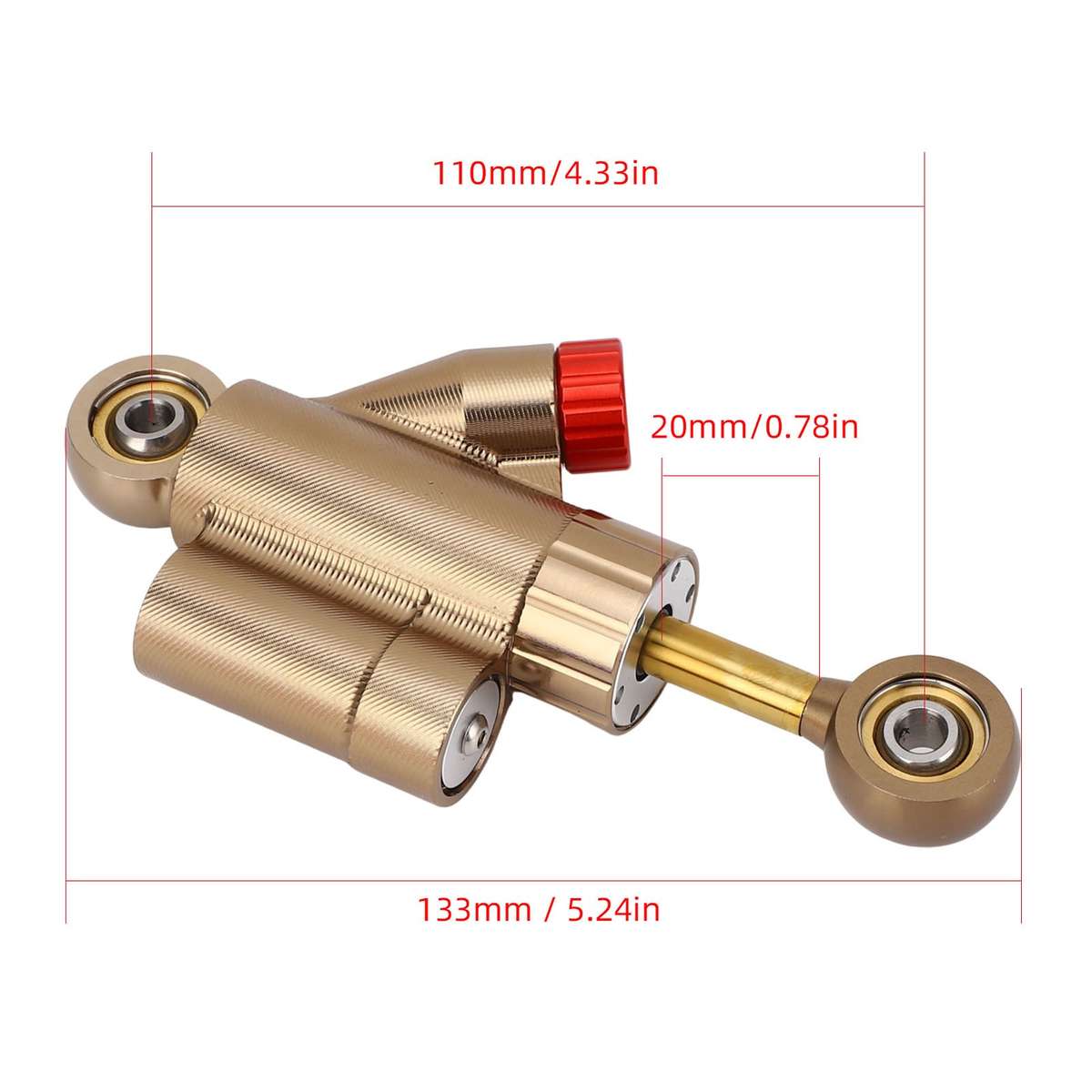 Motorcycle CNC Adjustable Steering Damper Stabilizer Safety Control Aluminum