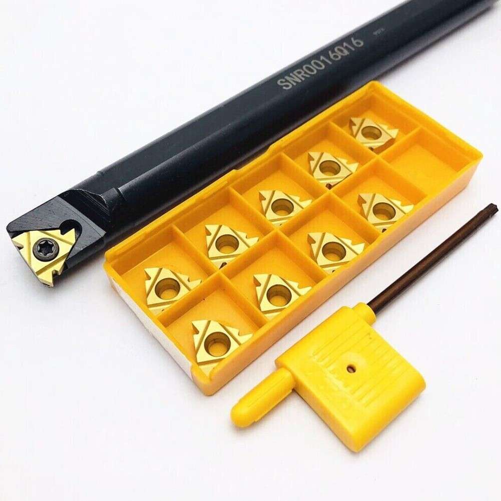 SNR0016Q16 16mm 5/8" CNC Lathe Internal Threading Turning Tool + 10pcs 16IR AG60