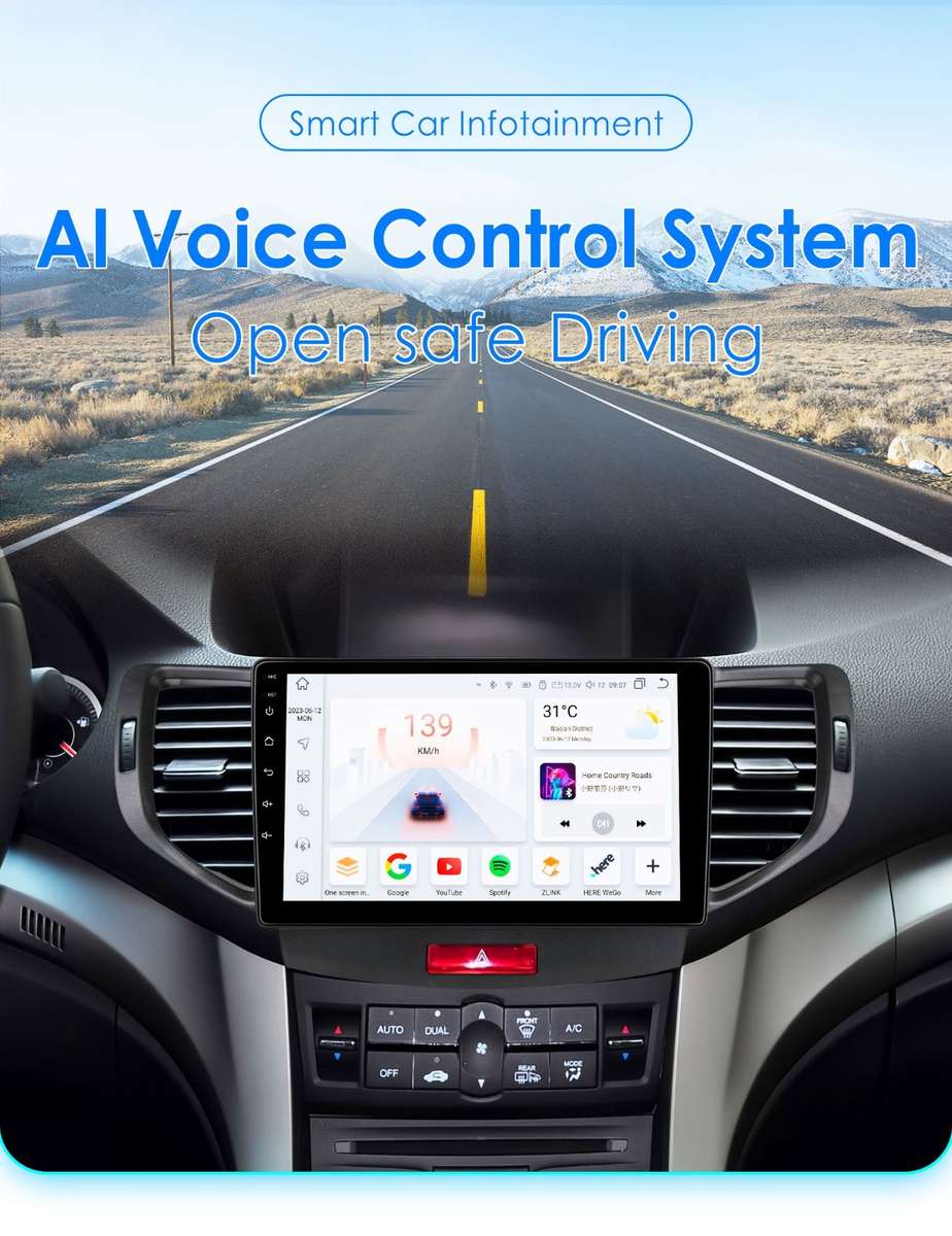 8Core Carplay For Acura TSX 2009-2014 Android 14 Car Stereo Radio Multimedia GPS