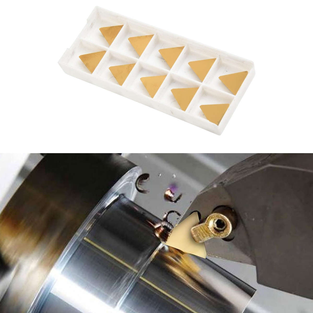 Milling Inserts Set TPCN32PDTR TPG32 Compatible With Various Cutters 10 Pack