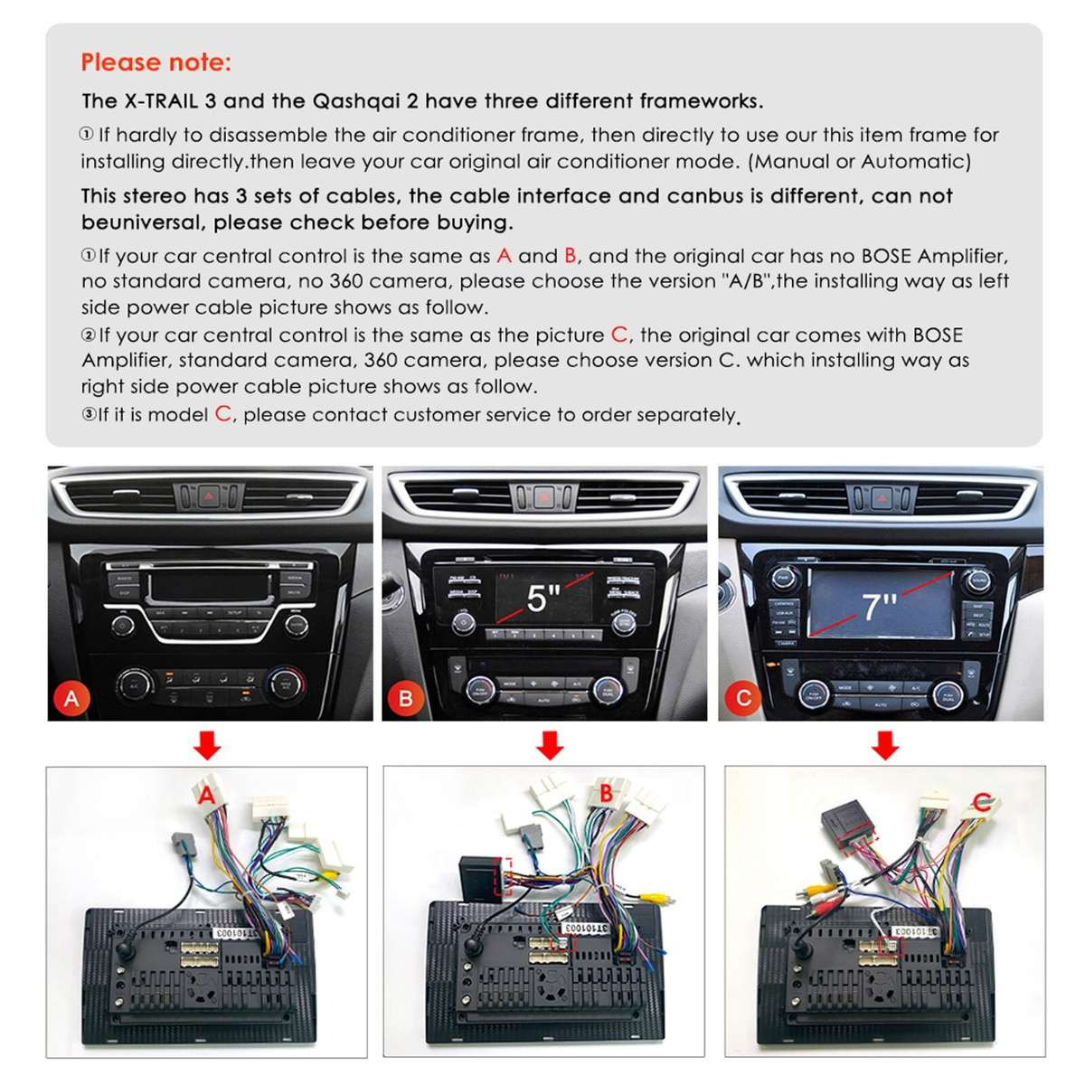 CarPlay Radio Stereo GPS Android 13 For Nissan Rogue 2014 2015 2016 2017 X-Trail