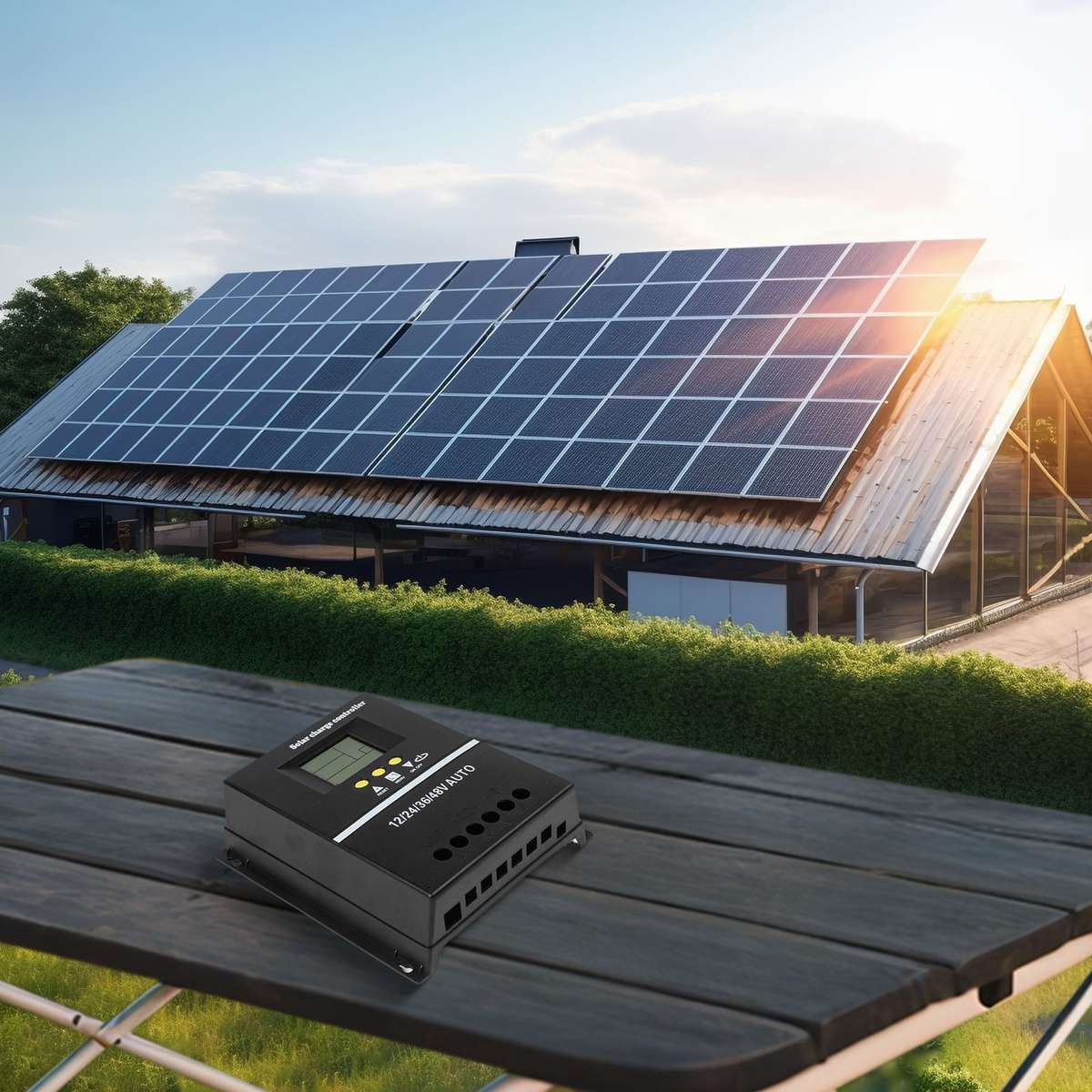 200A Solar Charge Controller For 12V 24V 36V 48V With User Friendly LCD Display