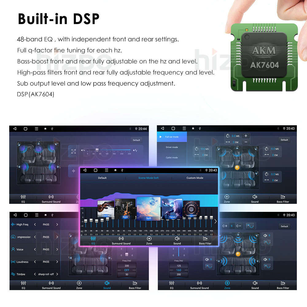 8Core Android 12 7" Double 2DIN Carplay Car Stereo DSP Radio GPS 4+32GB WiFi SWC