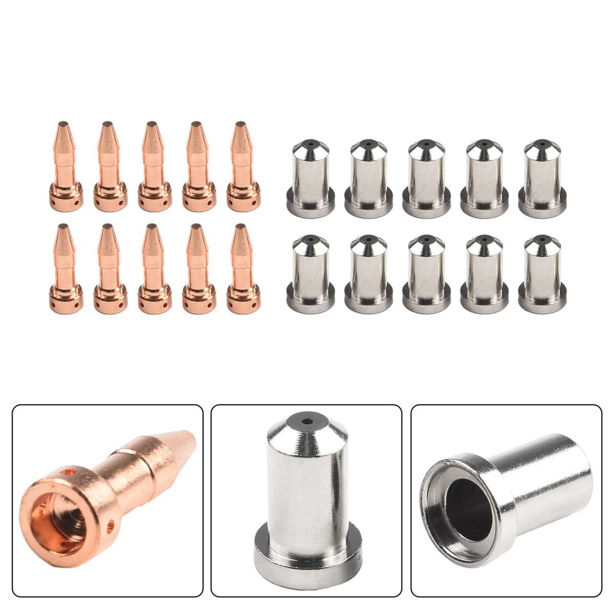 PT2327 Plasma Cutter Electrode Tip Nozzles 33366XL 33367 33418 Pack Of 10pcs