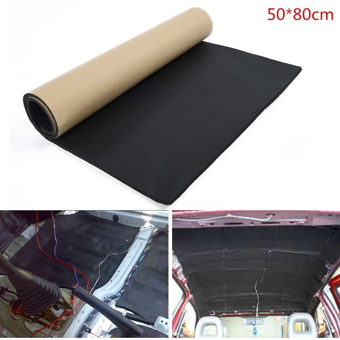 Shield Deadening Closed Floors Insulation Interior Mat Noise Sound Proof Stereo