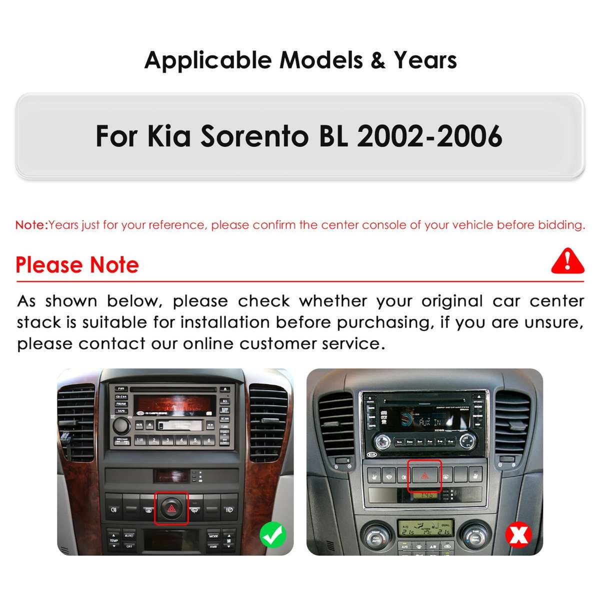 9.7" For 2002-2006 Kia Sorento Android 13 Car Radio Stereo GPS Navigation 8Core