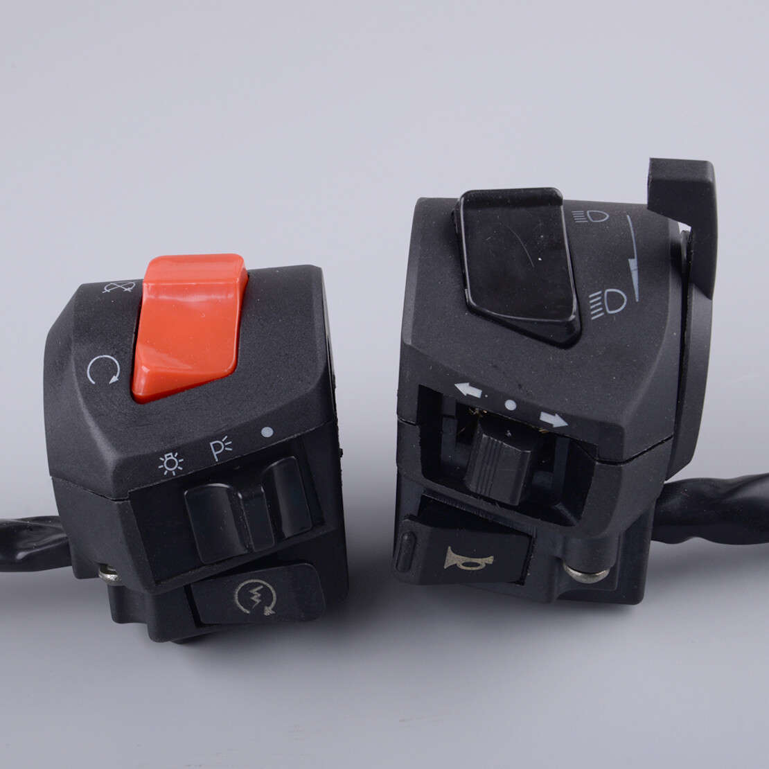 2x 7/8"Motorcycle Handlebar Horn Button Turn Signal Switch Control Headlight az