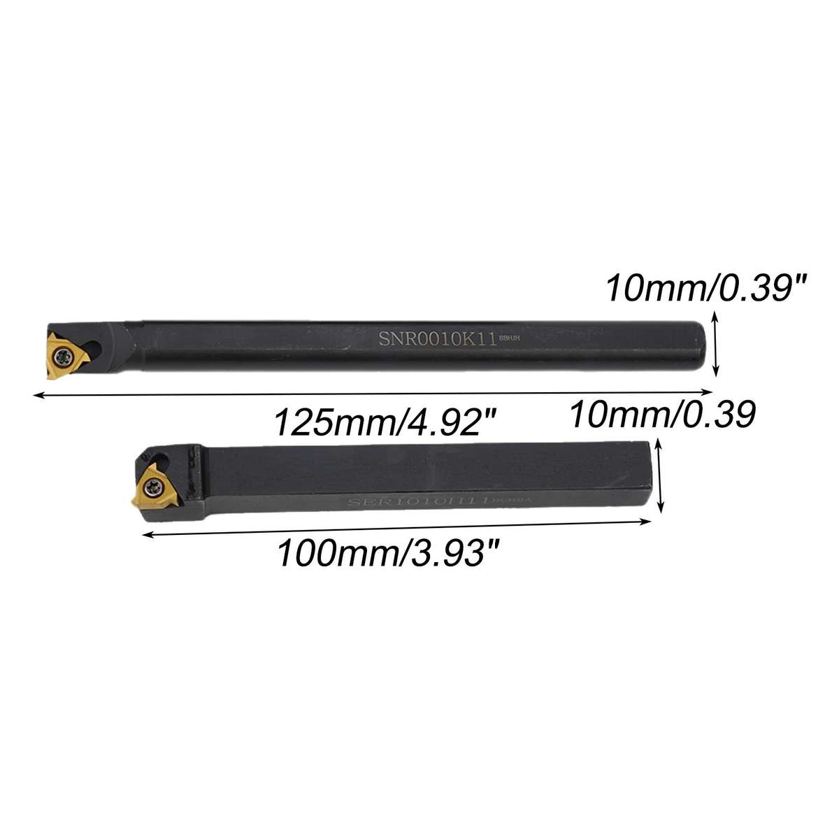 Lathe Threading Tool External Internal Holder W/ Inserts Wrench Set 11ER-AG60