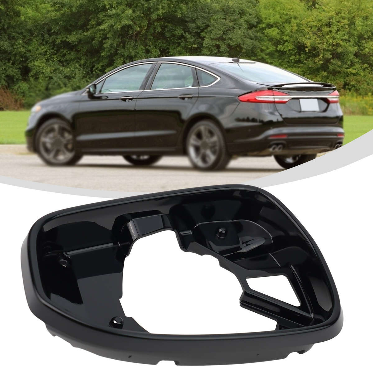 Perfect Fit Right Side Mirror Frame Trim Replacement For Ford Fusion 2013 2020
