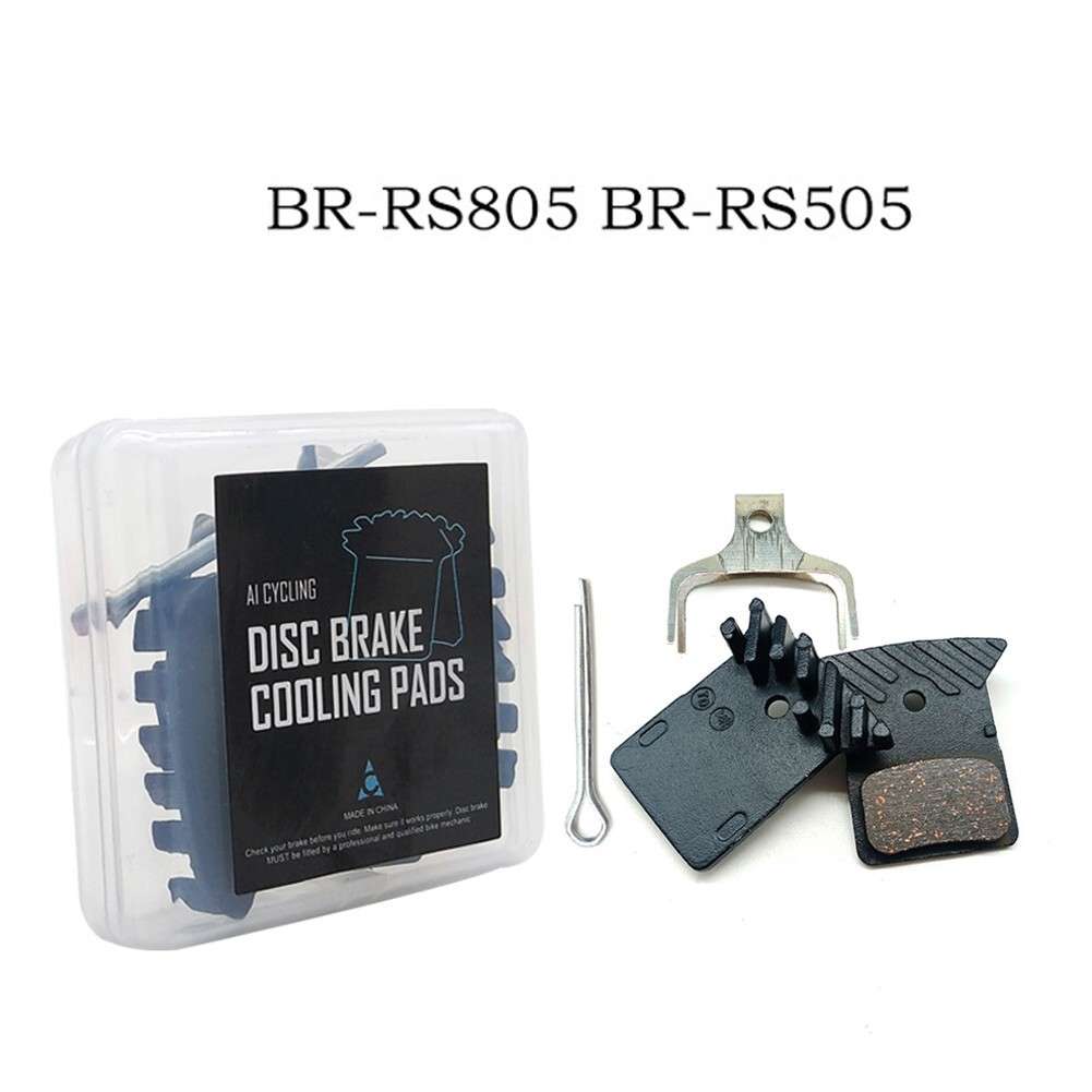 MTB Resin Cooling Fin Ice Tech Disc Brake Pads For-shimano BR-RS805 BR-RS505