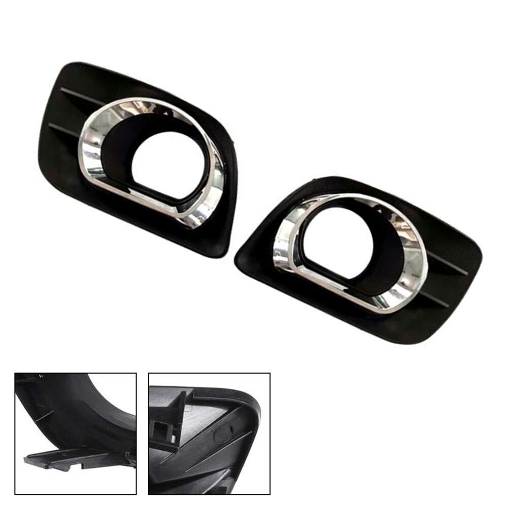 1 Pair Front Bumper Fog Light Cover Trim Fits For Pontiac Vibe 2009 2010 2011
