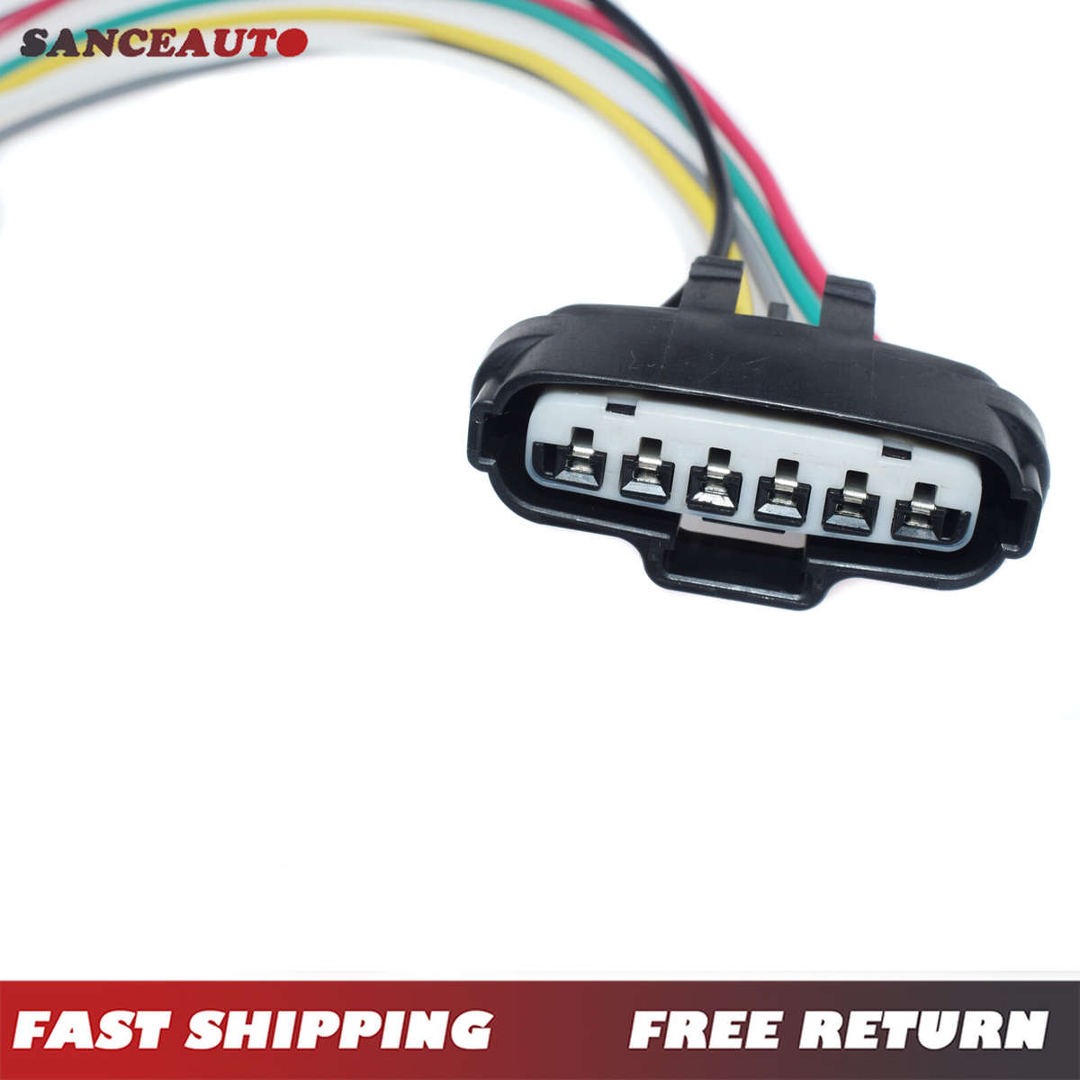2PCS Connector Wire Harness 6-way for Toyota Throttle Body Sensor 90980-11858