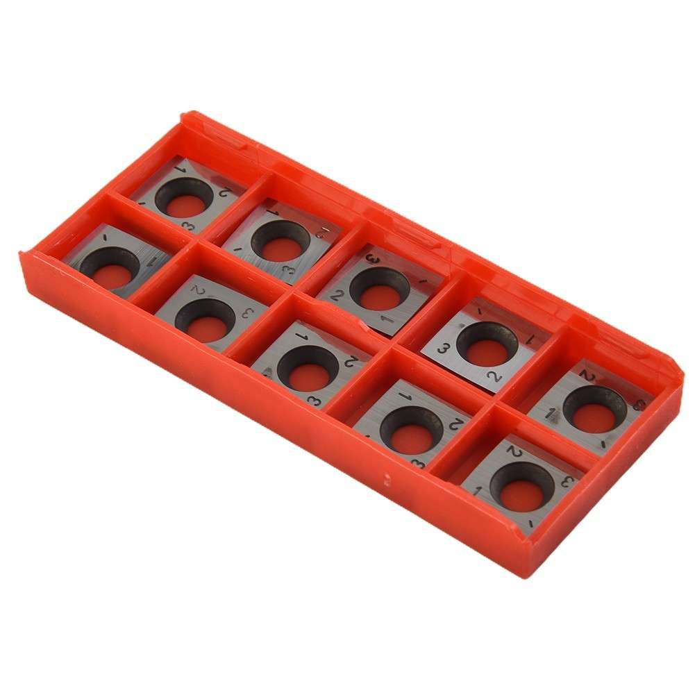 10 Pcs/box 15x15x2.5mm-R150-4R0.5 Square Carbide Cutter Inserts Replacement
