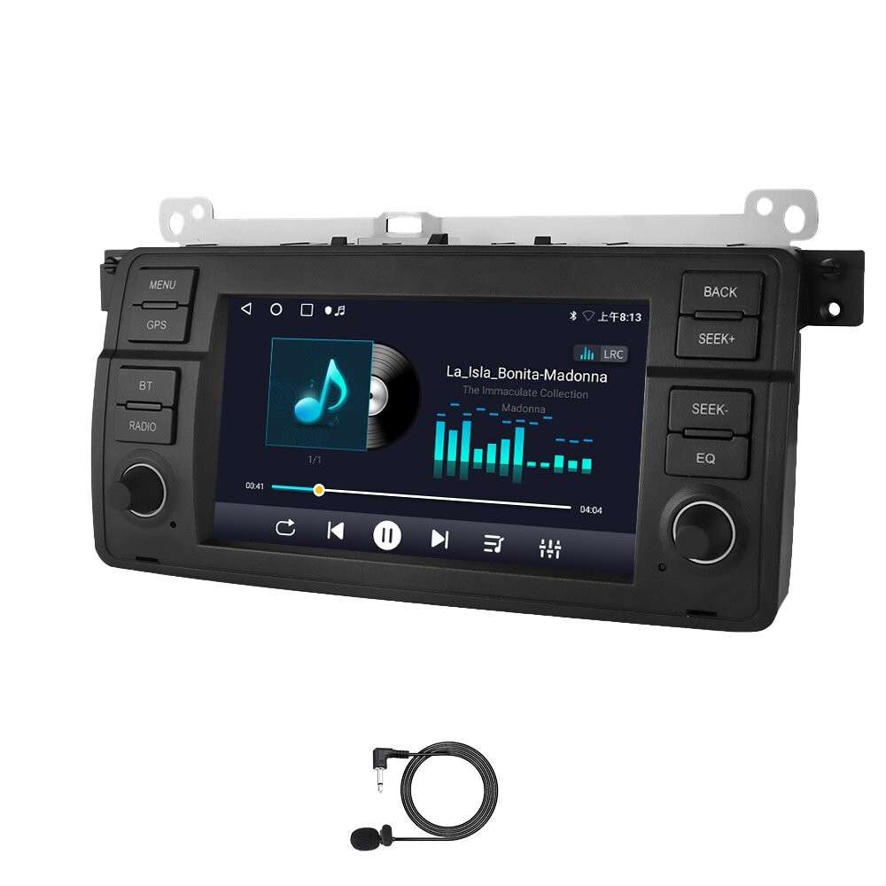 7" Double 2Din For BMW E46 M3 320 325i CarPlay Radio Stereo Player GPS BT+Camera