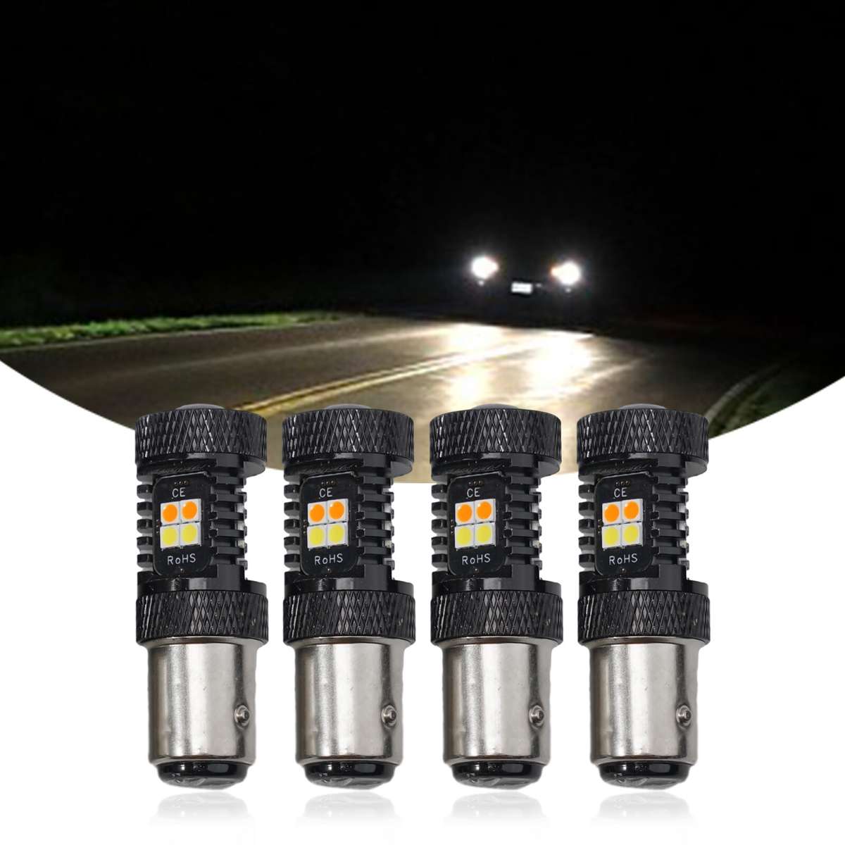 4x 1157 for SWITCHBACK LED Turn Signal Bulbs For Chevrolet C/K1500-2500