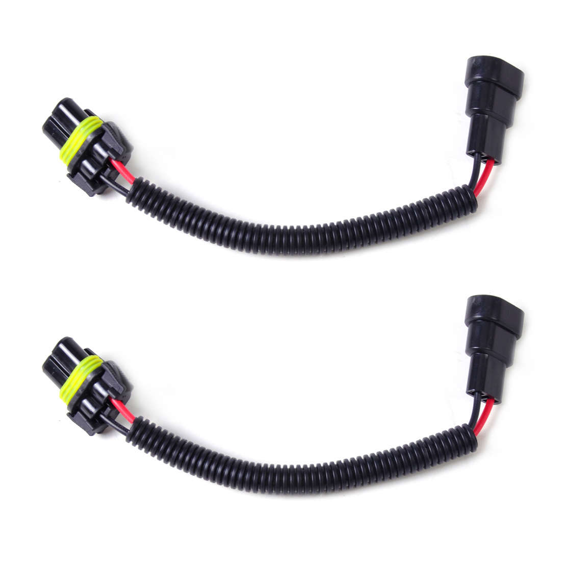 2pcs Headlight Fog Light HB4 9006 Wiring Harness Socket Plug Extension Wire