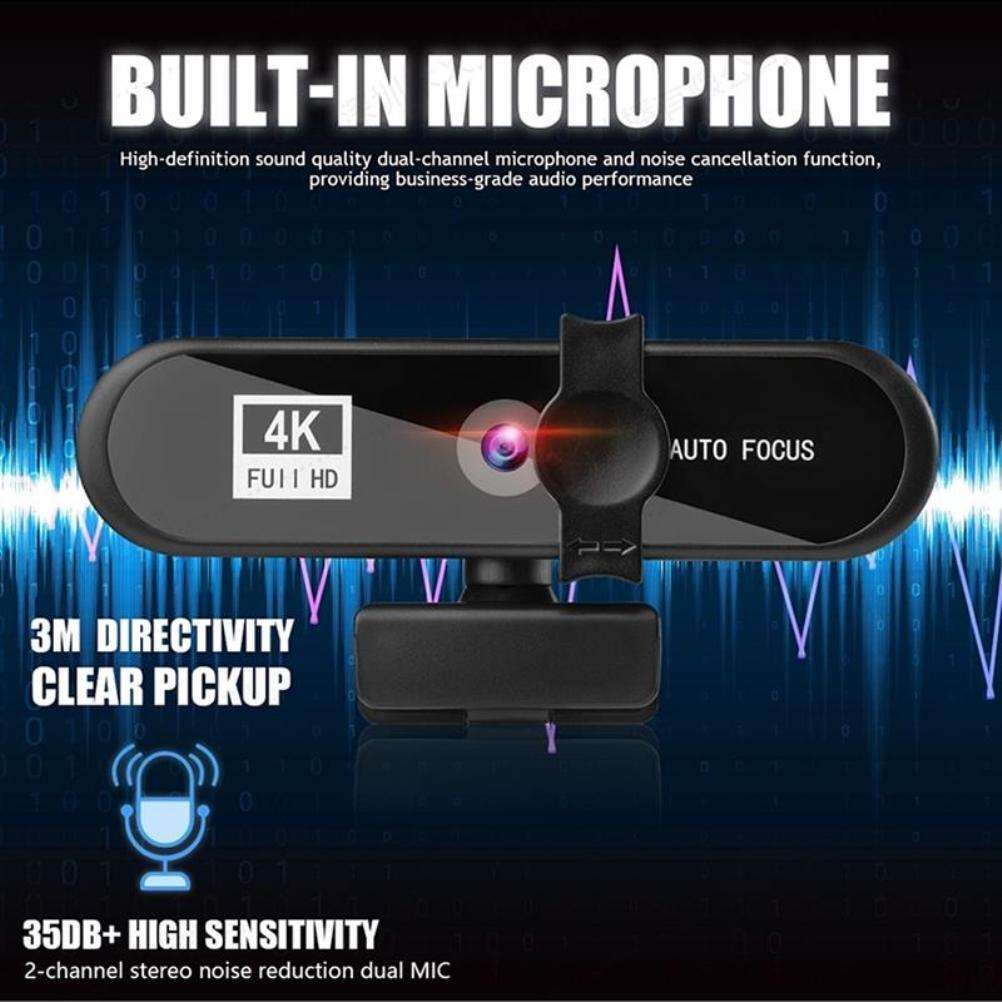 1K HD Webcam Autofocus Live Webcam USB Free Drive With Mic Computer Camera CHW