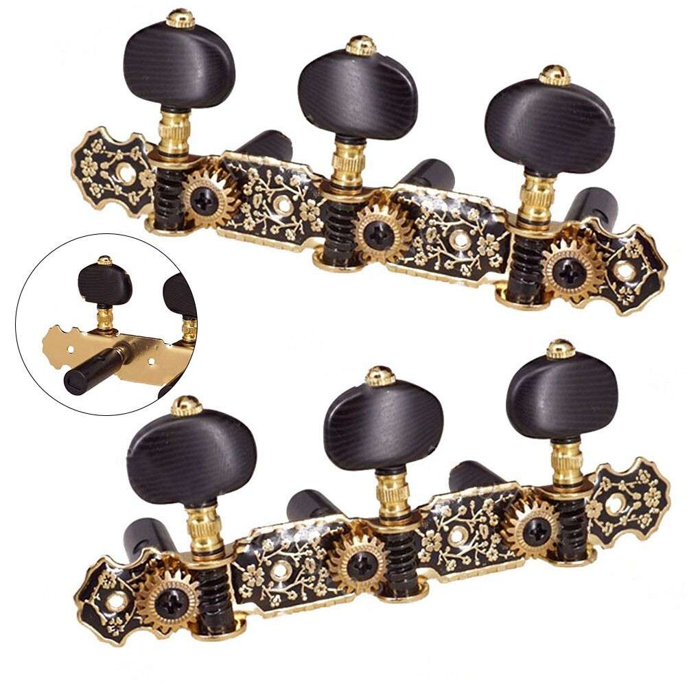 Set Of 2 Classical Guitar Tuners Tuning Pegs Classic Machine Heads Accessories