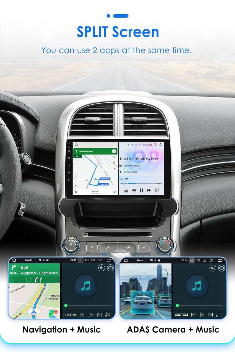 8+128GB Car Radio For Chevrolet Malibu 2012-2015 Android 13 GPS Player Head Unit