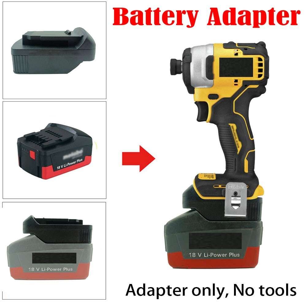 1*Battery Adapter For Metabo 18V Li-Ion Battery To For Dew 20V DCB Tools