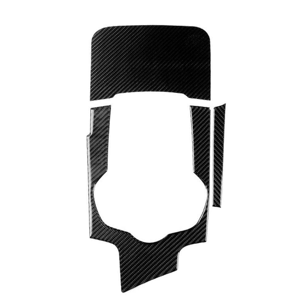 3pcs Carbon Fiber Style Console Panel Trim Cover For Alfa For Romeo For Giulia