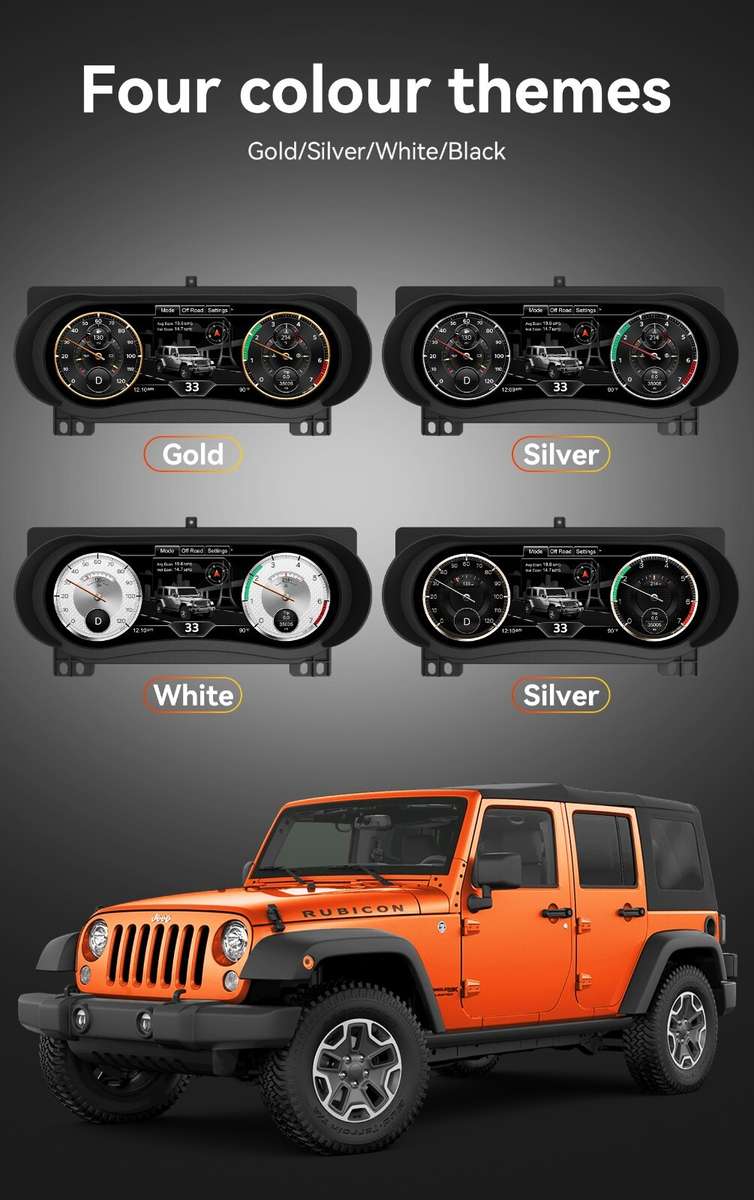 12.3" For Jeep Wrangler 2018-2023 Digital Instrument Cluster Speedometer Board