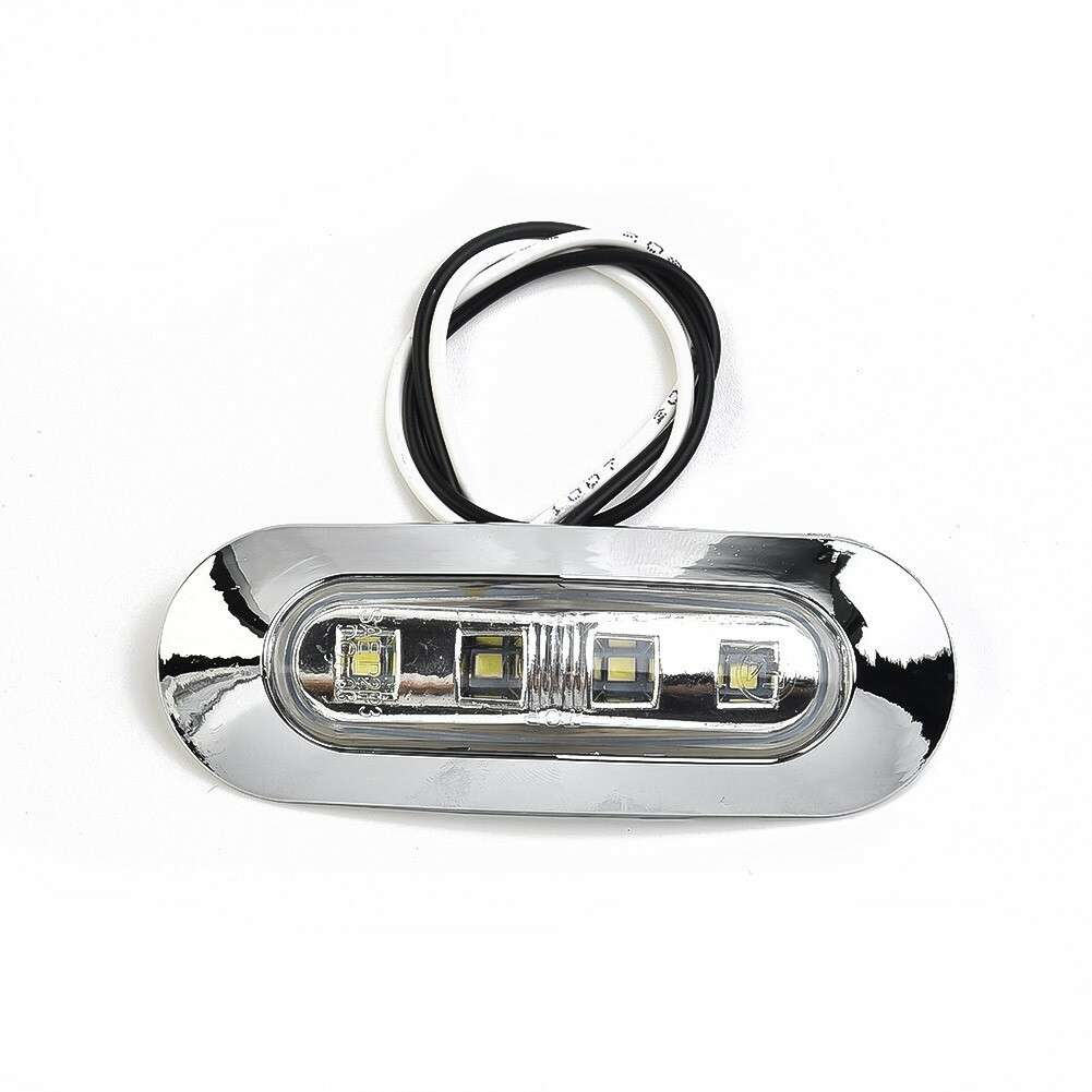 5pcs Marine Boat LED Courtesy Lights Cabin Deck Walkway Stair Light White 12-24V