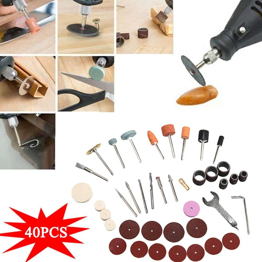 40pcs Multi Purpose Rotary Tool Accessories For Grinding And Polishing Tasks