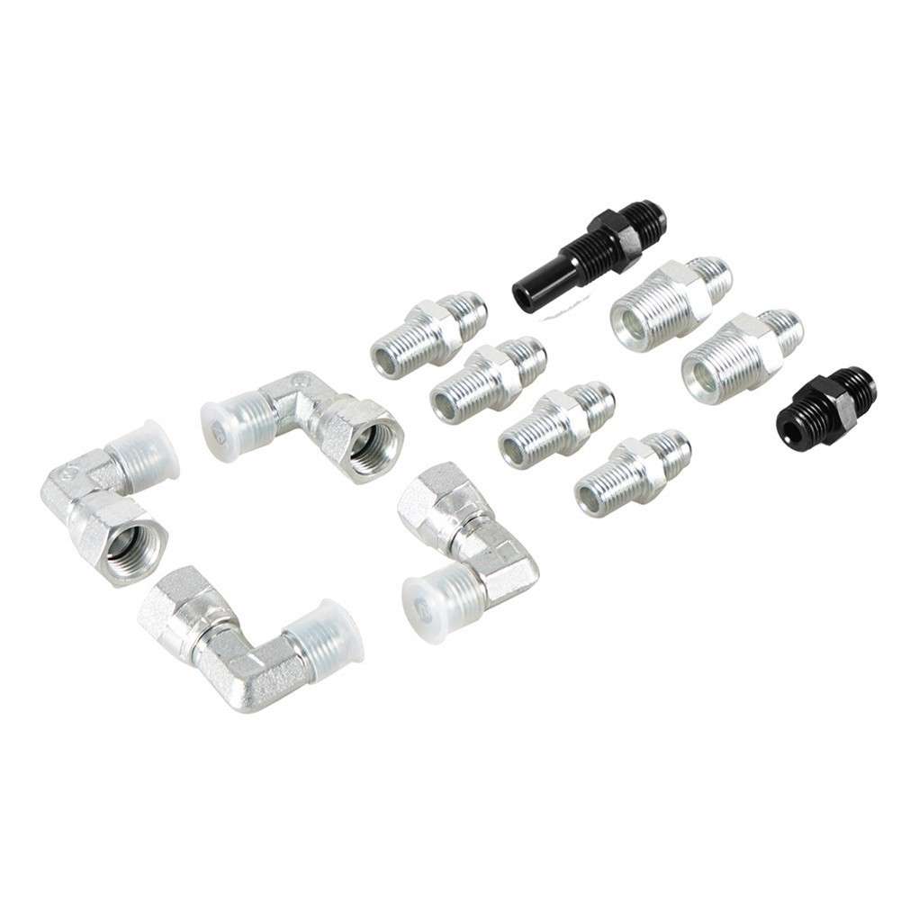 Transmission Cooler Kit 6AN Stainless Steel For TH350 TH400 For 4L60E 4L80E