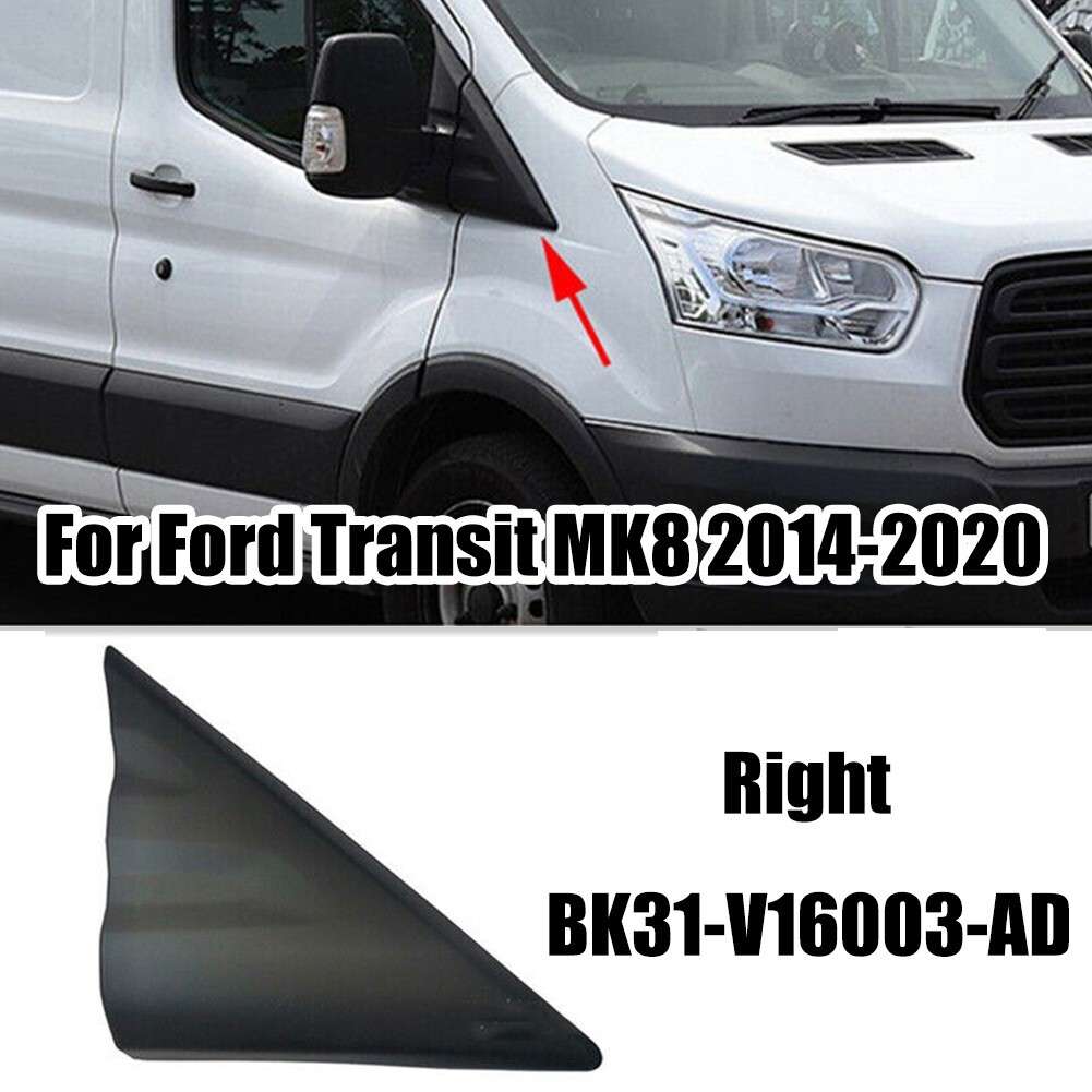 Right Rearview Mirror Triangle Plate For Ford Transit MK8,2014-20,BK