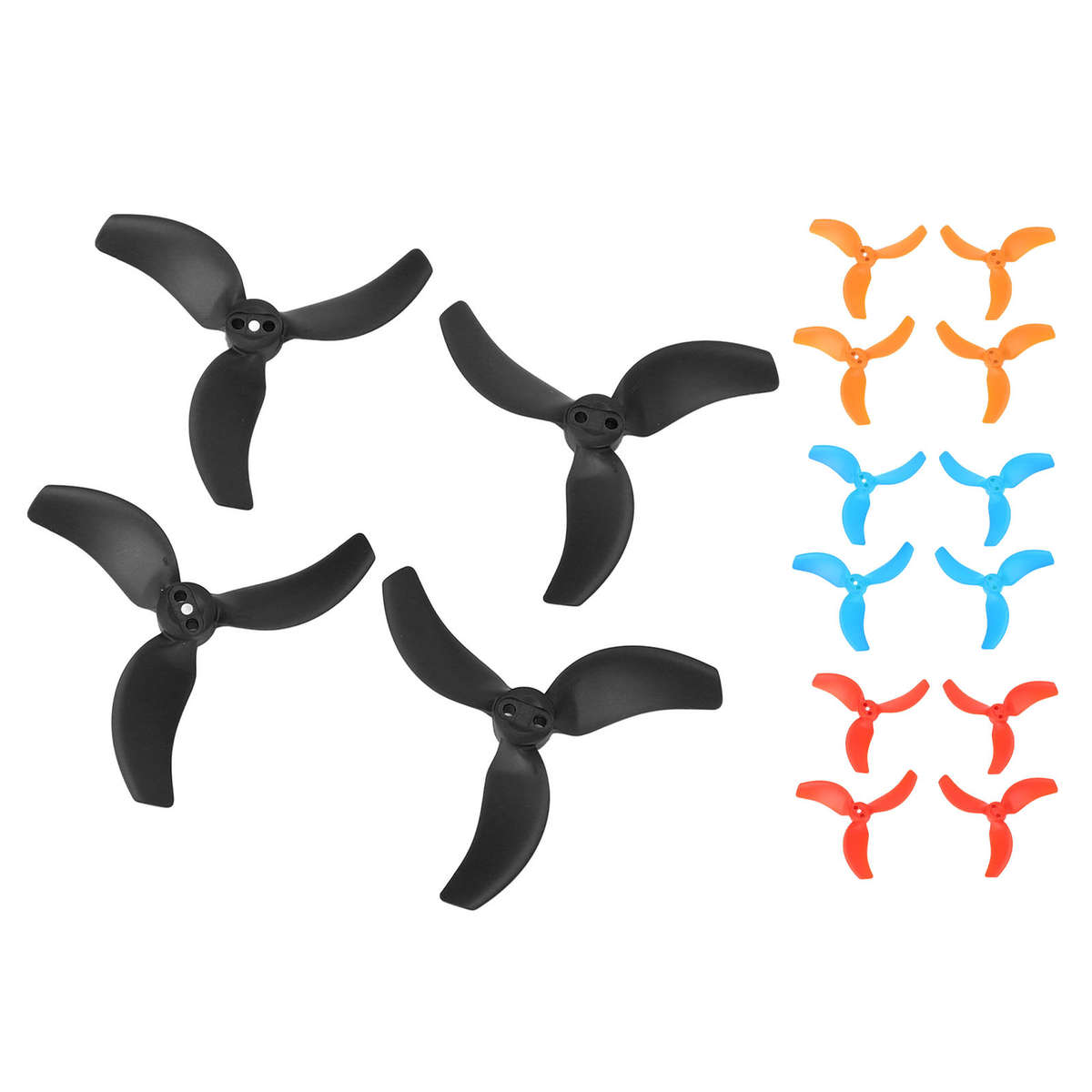 4x Drone Propeller Replacement Low Noise Enhanced Aerodynamics 3 Blade Prop For