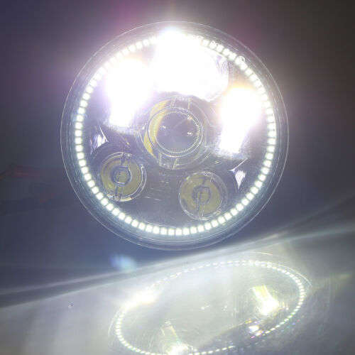 5 3/4inch LED Headlight with Halo DRL for Motorcycle Indian Scout 60 Bobber