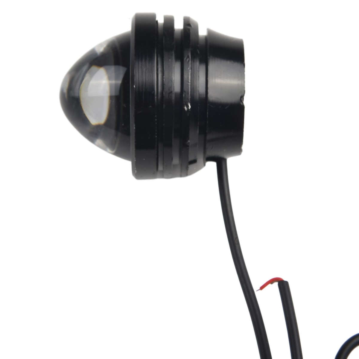 2x White 12V-24V High Power Bull Eye LED Projector Car Daytime Fog Light Alloy