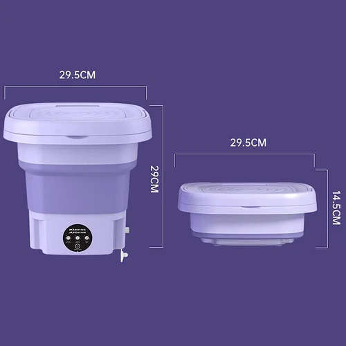 Mini Washing Machine 8L Folding Portable Sterilization Drying Laundry Machines