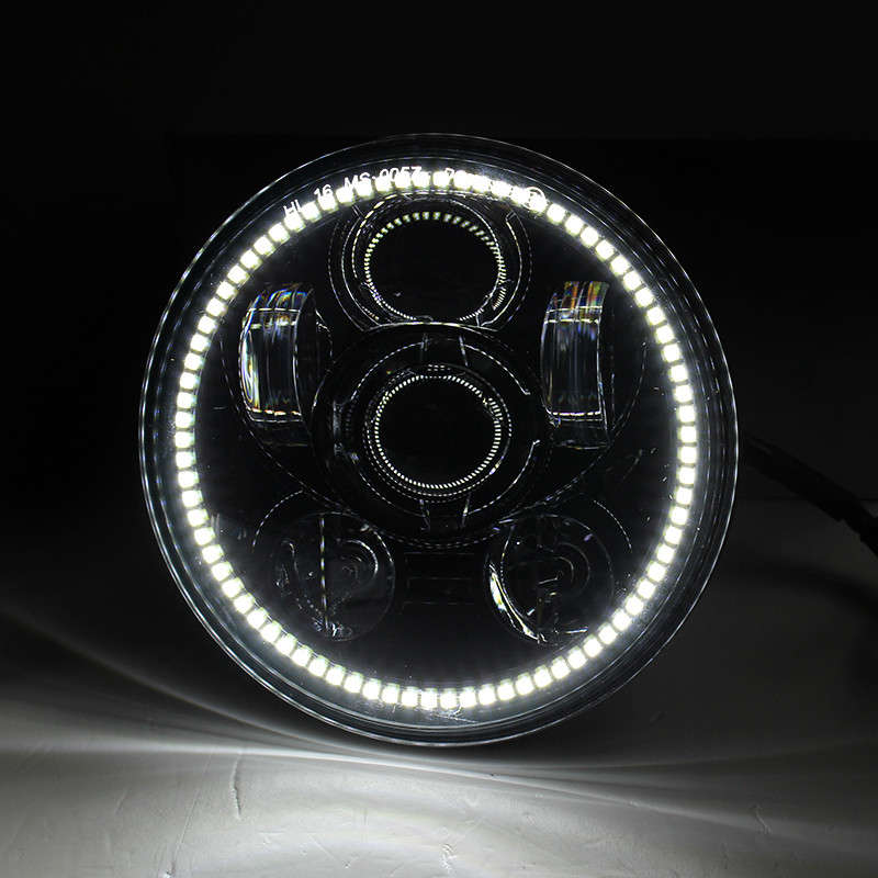 5 3/4inch LED Headlight with Halo DRL for Motorcycle Indian Scout 60 Bobber