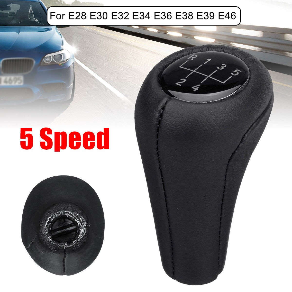 5-Speed Car Gear Shift Knob Ball Fit For BMW E28 E30 E32 E34 E36 E38 E39 E46