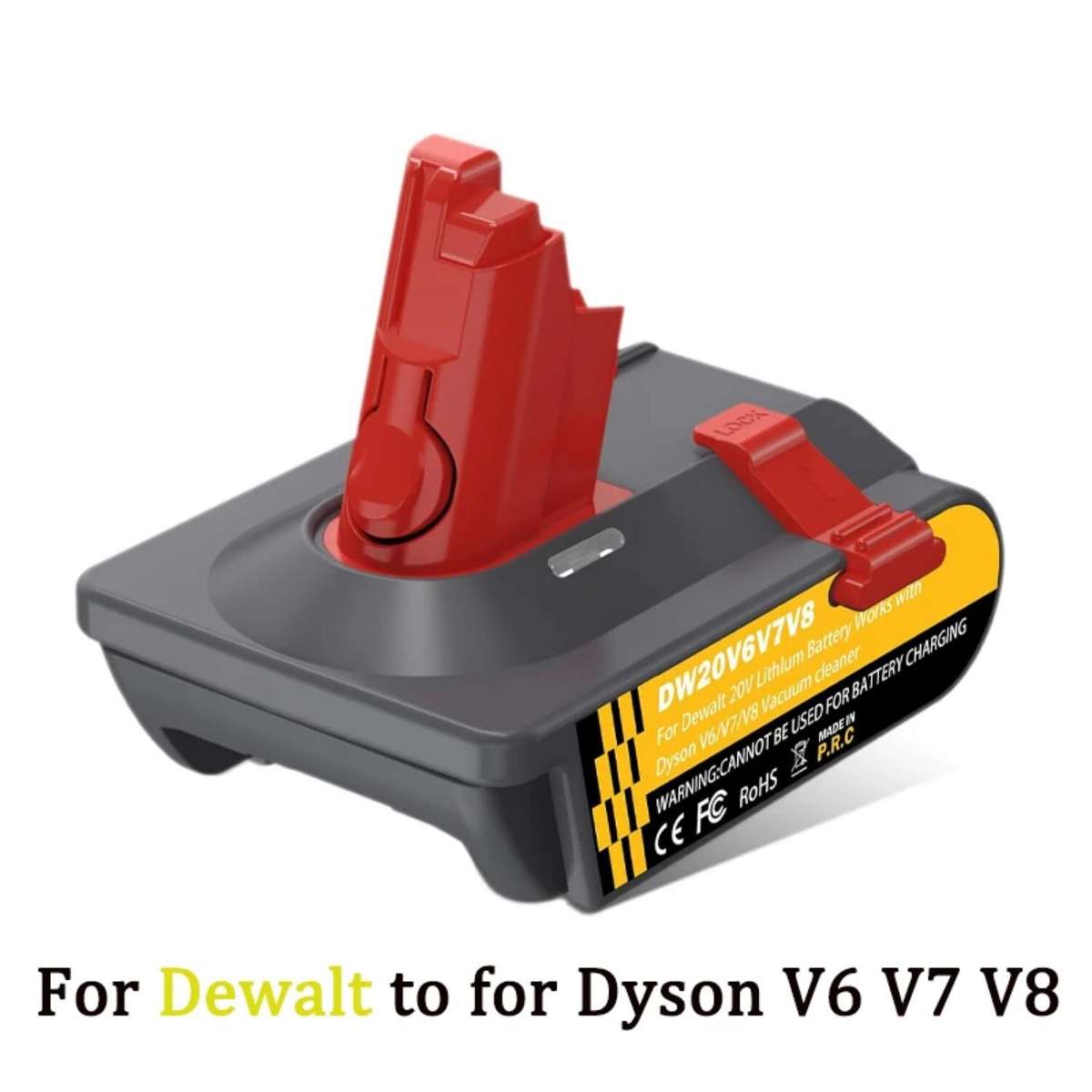 Battery Adapter for Dewalt 20V Convert to for Dyson V6 V7 V8 Vacuum Cleaner Tool