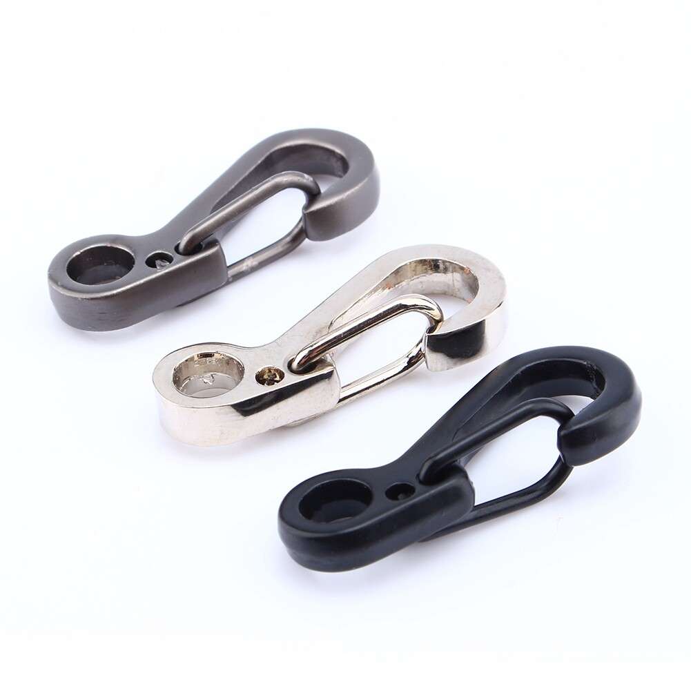 Mini EDC Carabiner Snap Spring Clips Hook Survival Keychain Tool CW
