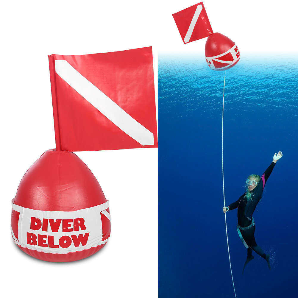 PVC Diving Surface Marker Inflatable Signal Floater Dive Bouy Ball CH