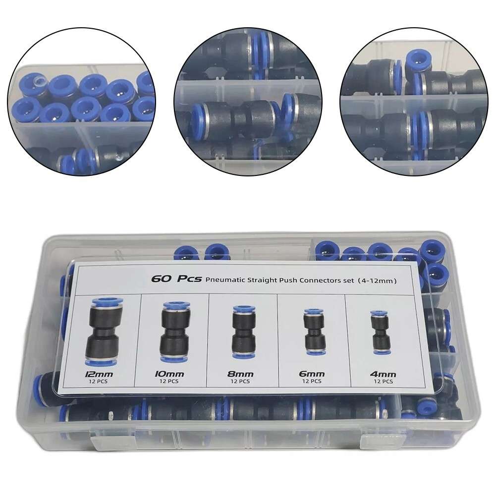 Leak Connections Guaranteed 60 Pcs Quick Release Air Line Fittings Set