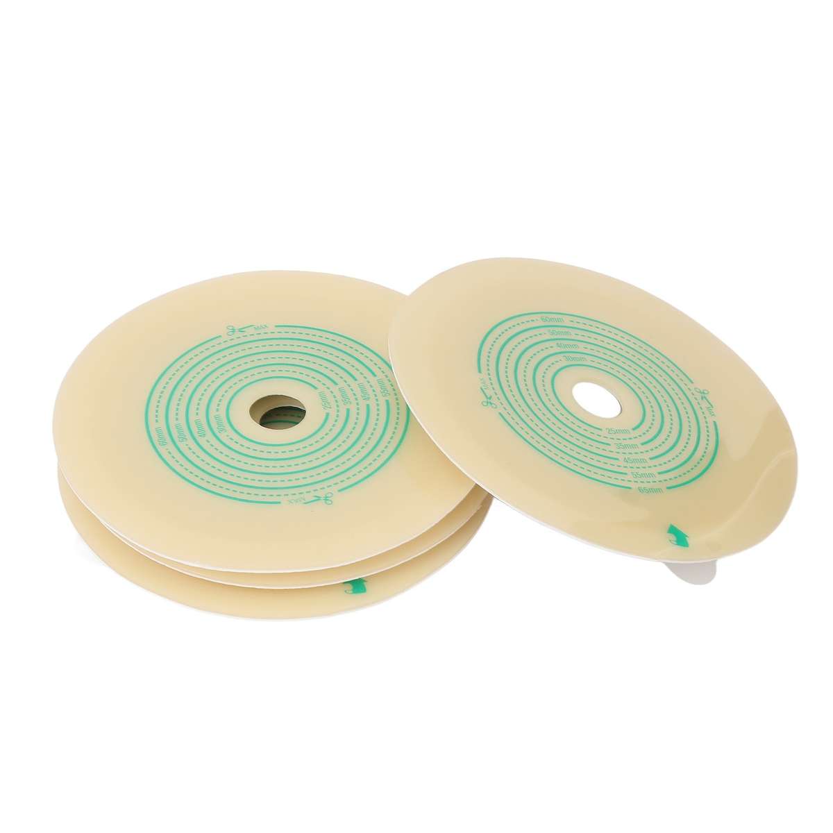 5pcs Ostomy Bag Barrier Clear Scale Cuttable Self Adhesive Hydrocolloid Colo CHW