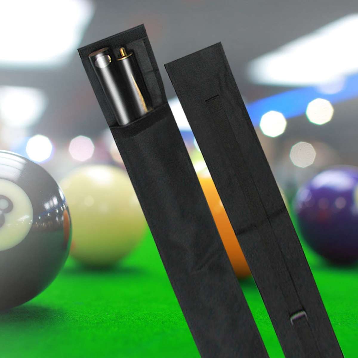 Pool Storage Carry Bag Case For 1/2 Snooker Billiard Stick Rod 1/2
