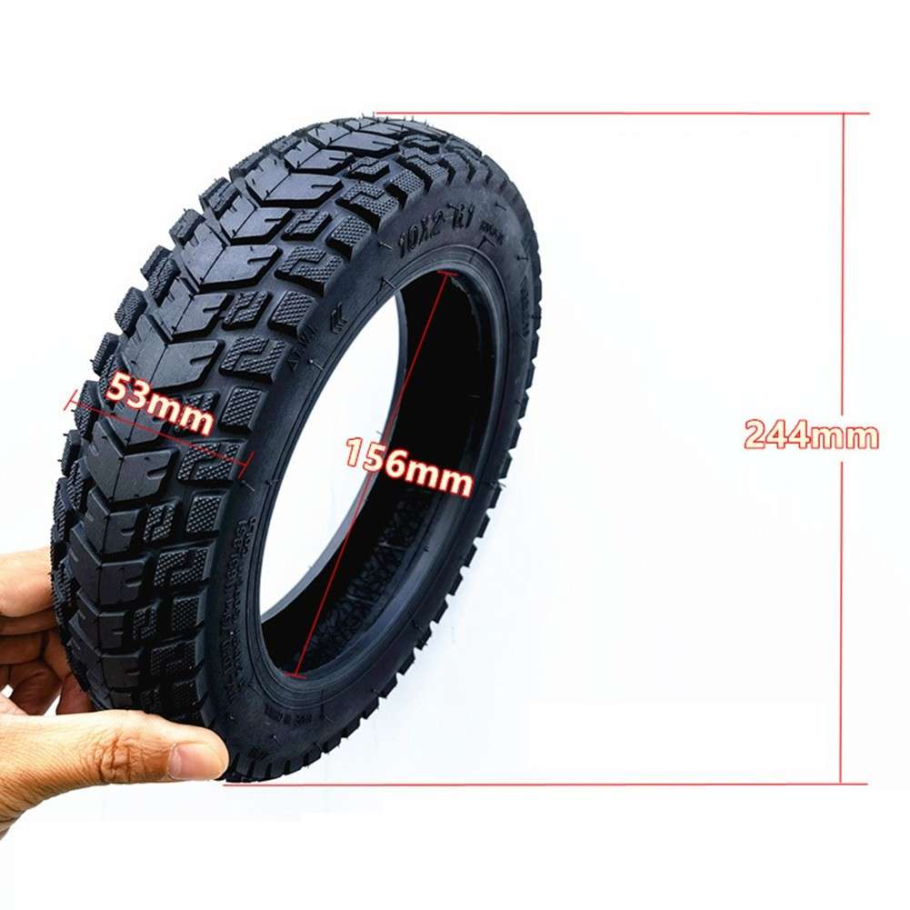 10 Inch 10x2-6.1 Tubeless Tyre Thickened Off-Road Tire Electric Scooter Refit
