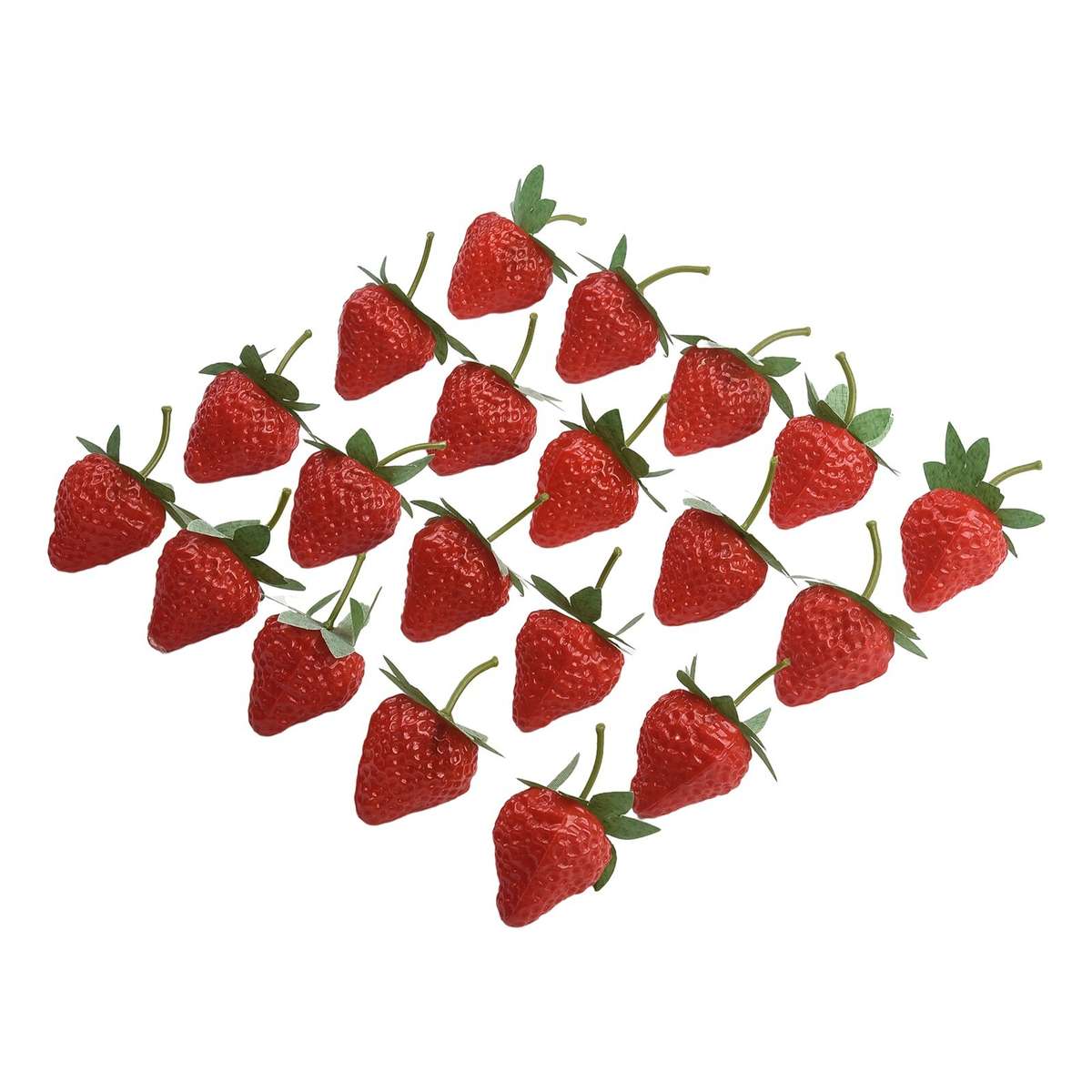 Artificial Plastic Strawberry Fruit Fake Display For Kitchen Home Foods Decor