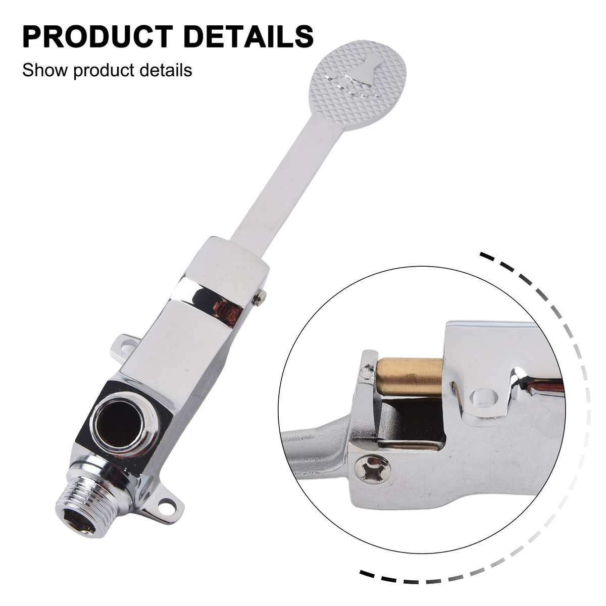 Quick And Hands Foot Pedal Control For Copper Bathroom Sink Faucet