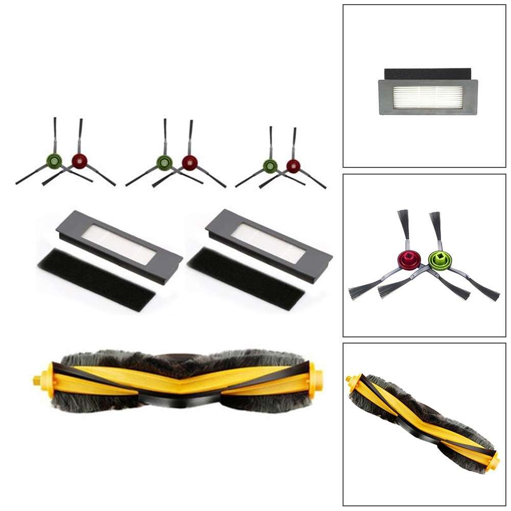 Side Brush Roller Brush Filter-Set For Yeedi Vac-MAX For Yeedi 2 For Hybrid
