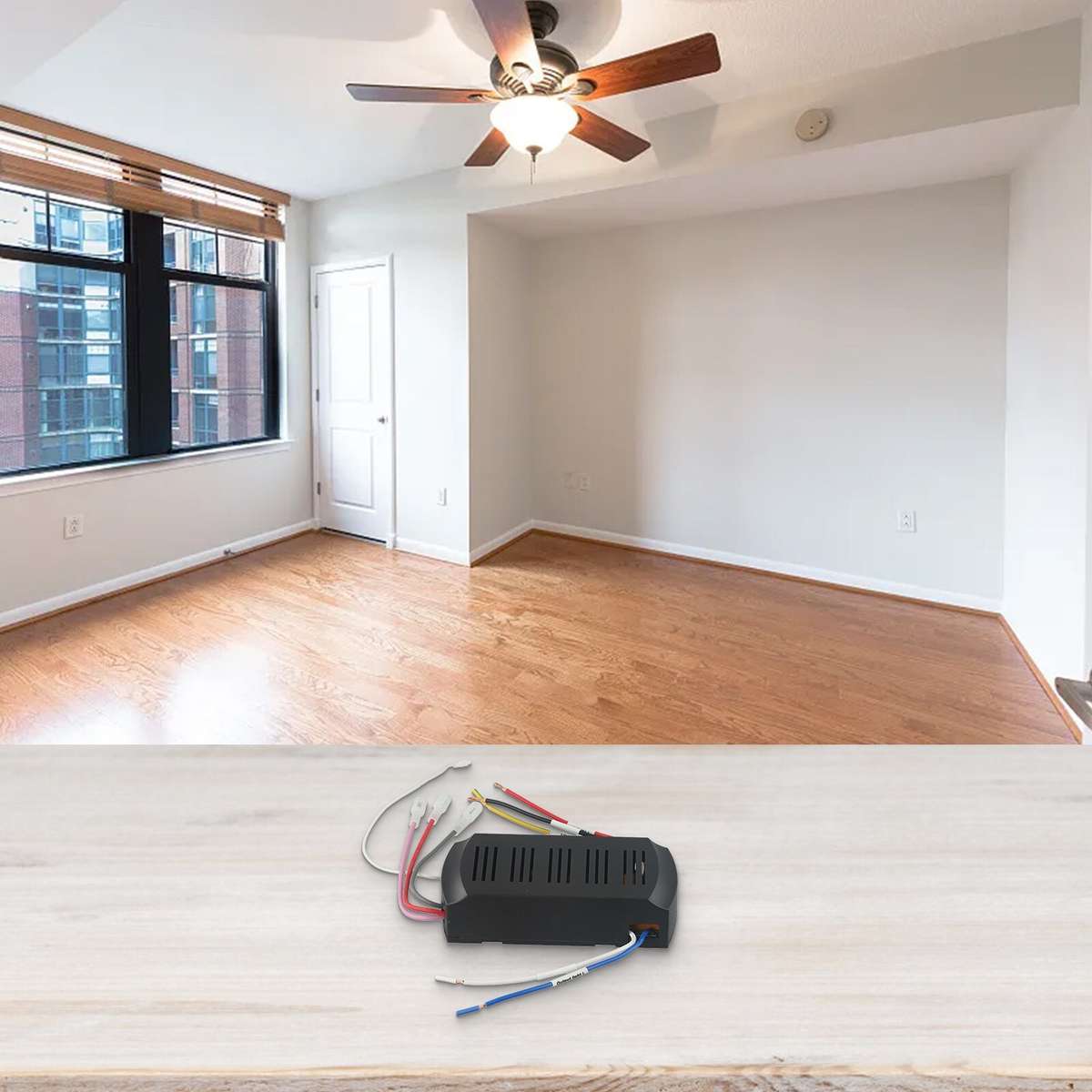 Ceiling Fan Remote Receiver With 6 Speed Options And Easy-Installat