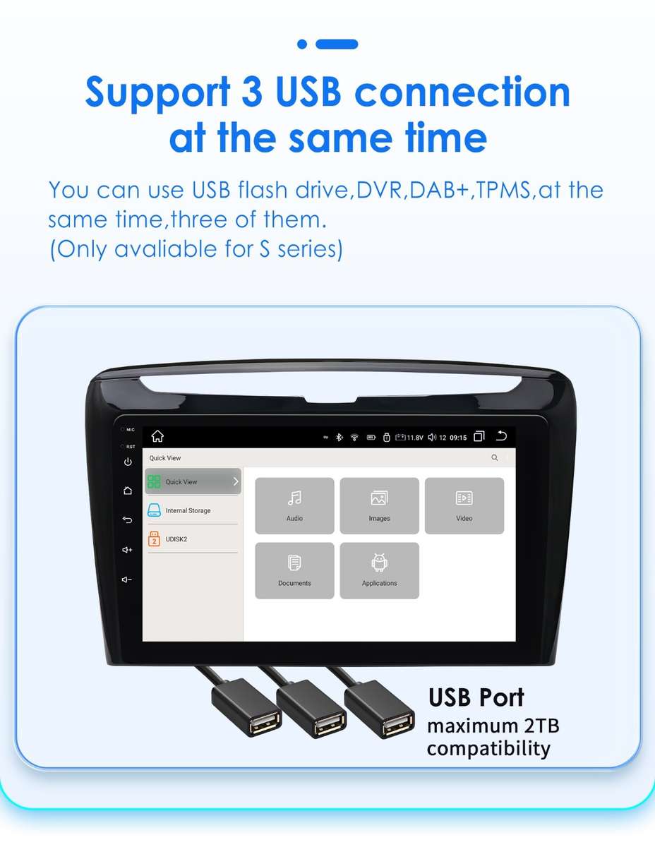 For Lancia Ypsilon 2012-2020 9''Android 13 Carplay GPS Navigation WIFI 2+32GB BT