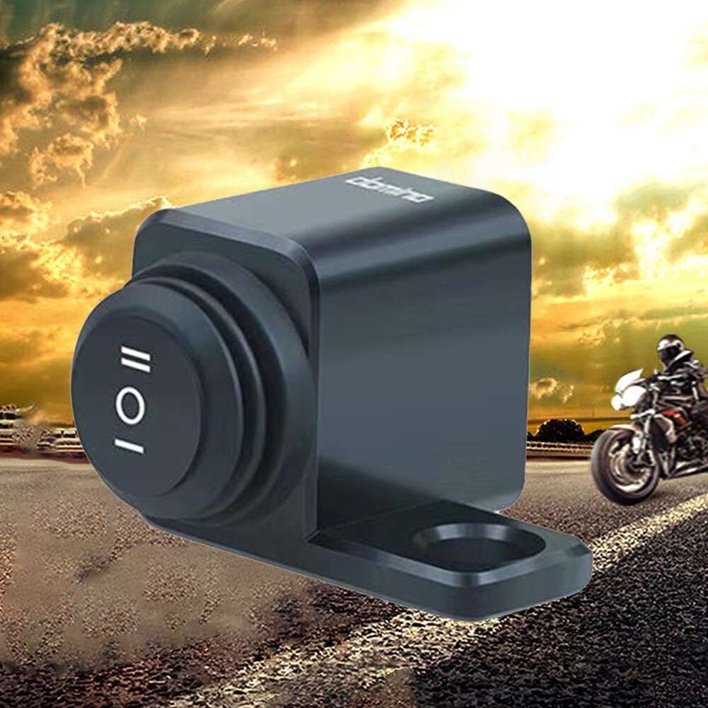 12V Fog Light Aluminum For Motorcycle Handlebar Mount Left Side 16A